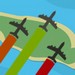 Try to land the planes and avoid collisions. There are no excuses so keep skies free of accidents and land as many planes as you can. Select a plane and drag a path line to guide them safely to airport. 